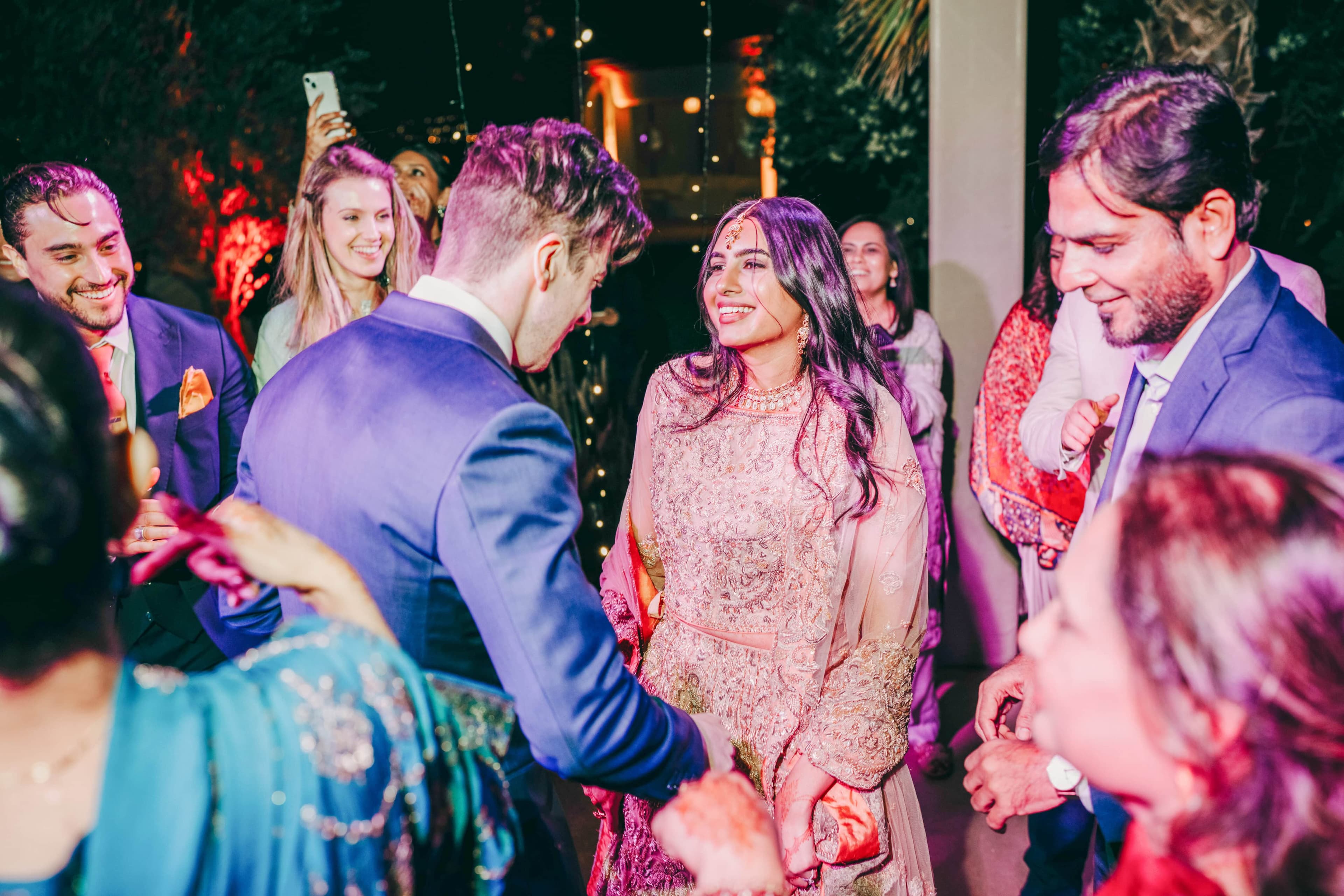 Wedding reception moments for A & C in Marrakech, 2024