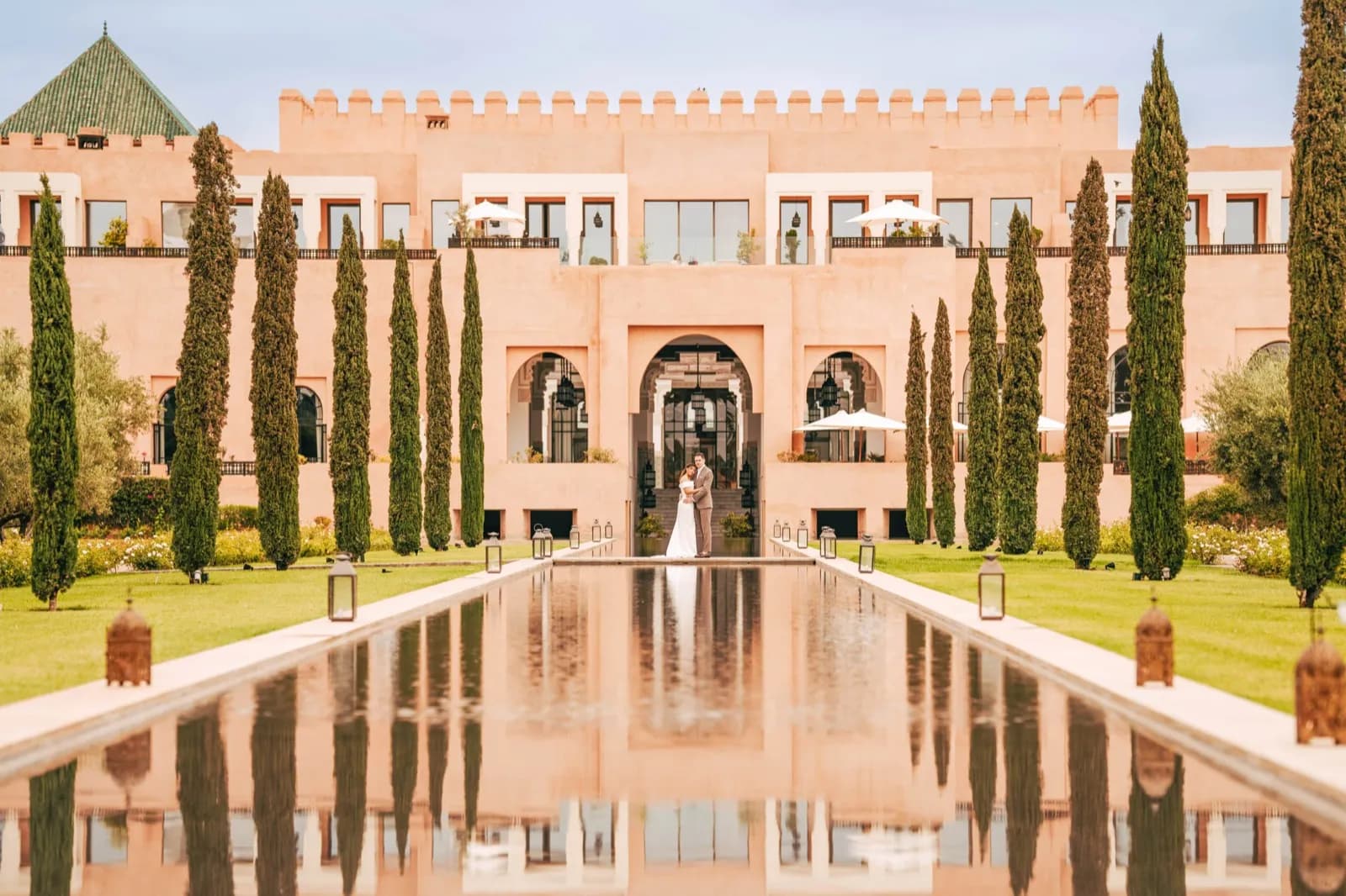 Romantic wedding ceremony at A & S Marrakech celebration