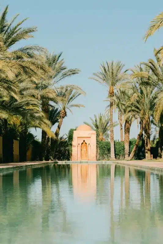 H wedding couple portrait at a Marrakech wedding venue, 2025