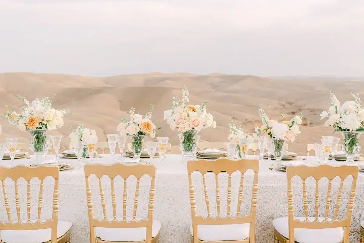 Wedding décor and floral arrangements, H Marrakech 2025