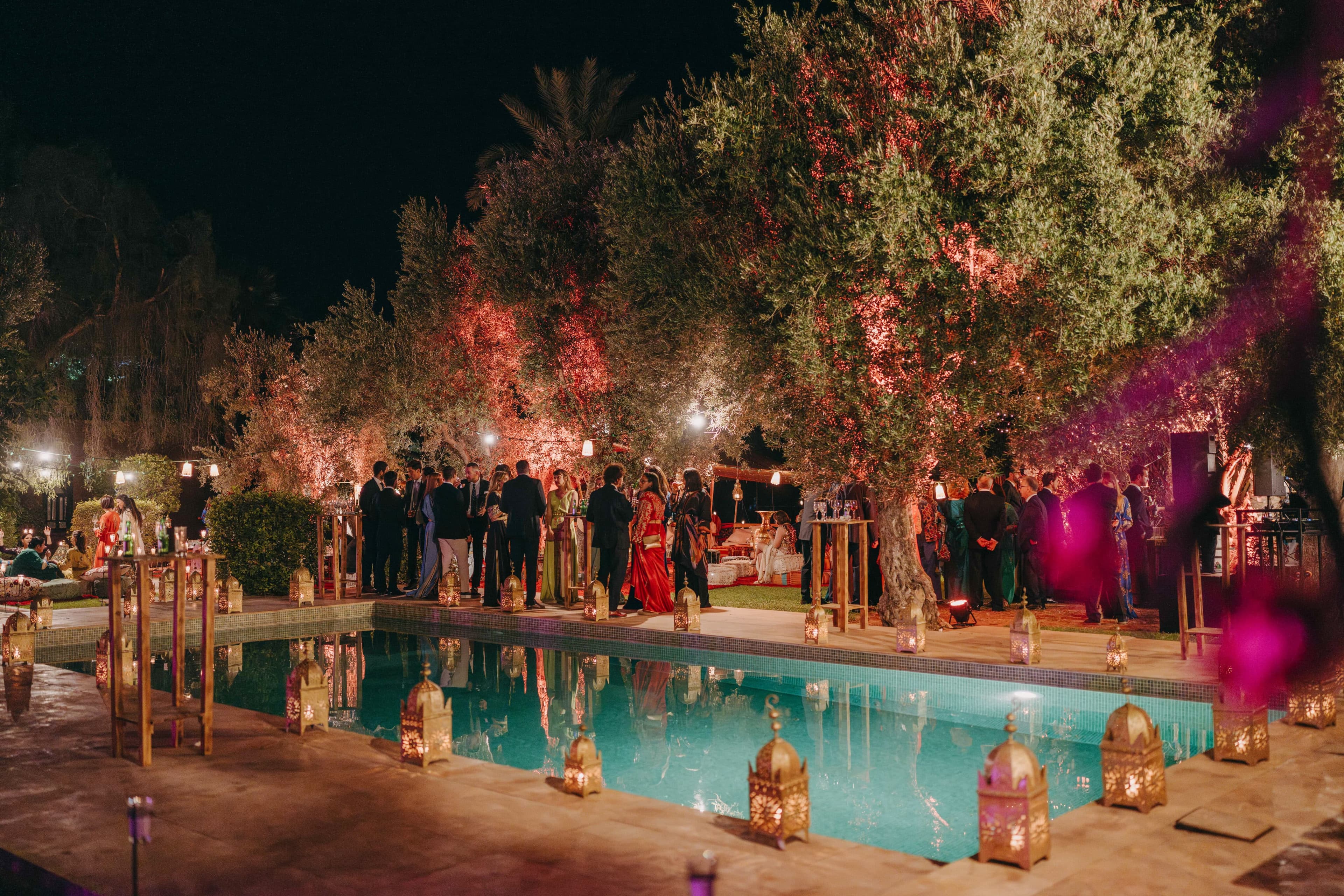 L & A wedding reception at a Marrakech luxury venue, 2024