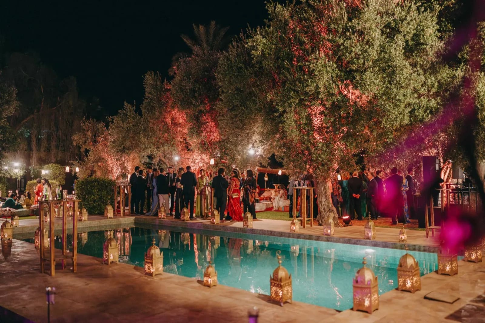 L & A wedding reception at a Marrakech wedding venue, 2024