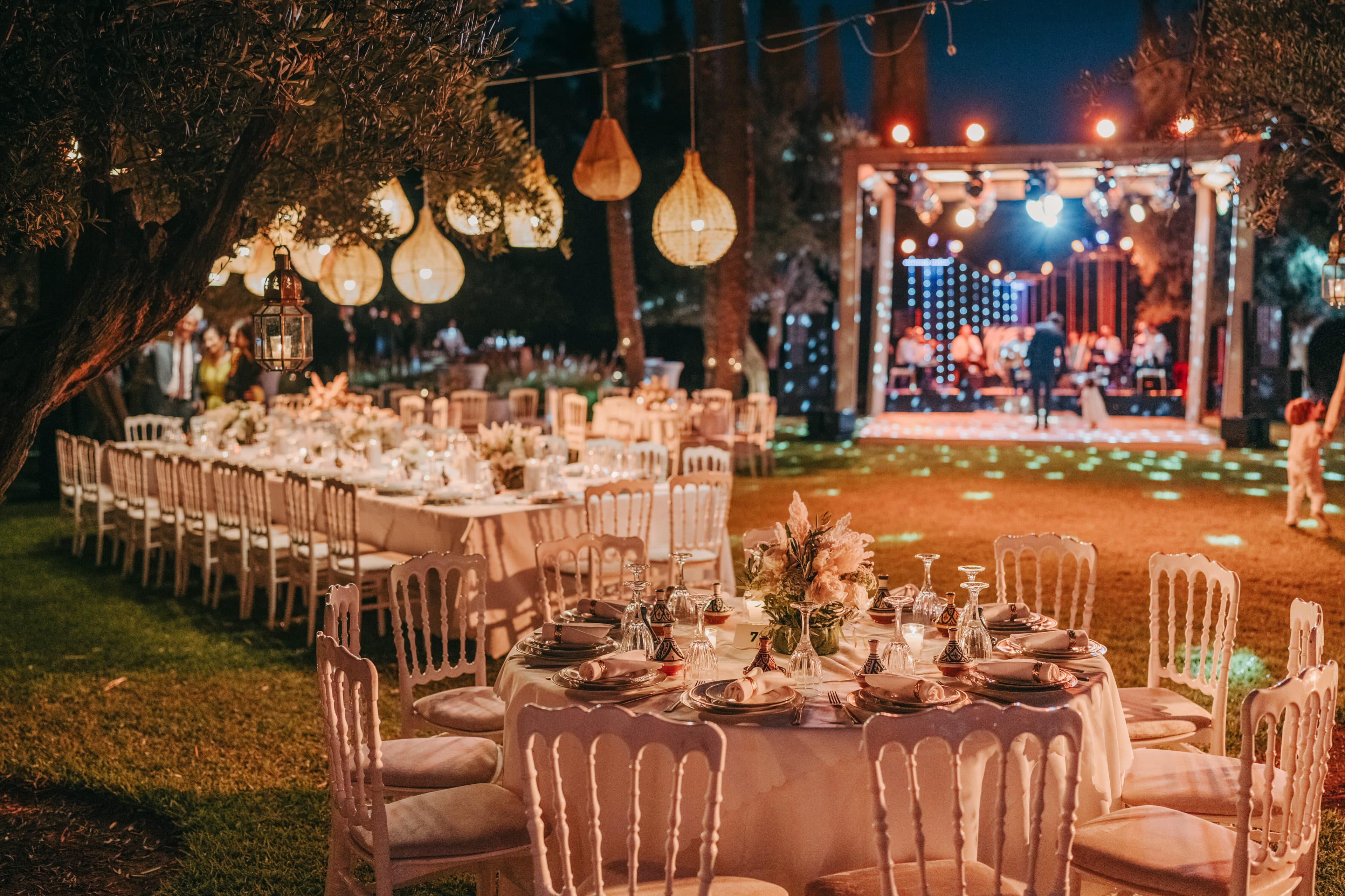 Ceremony moment for L & A at Marrakech destination wedding