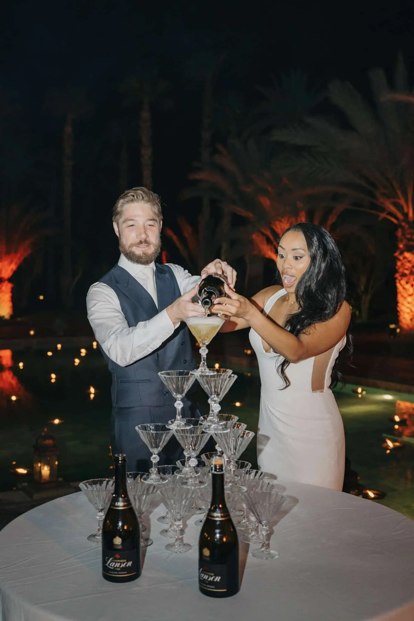 M & C first dance at destination wedding in Marrakech