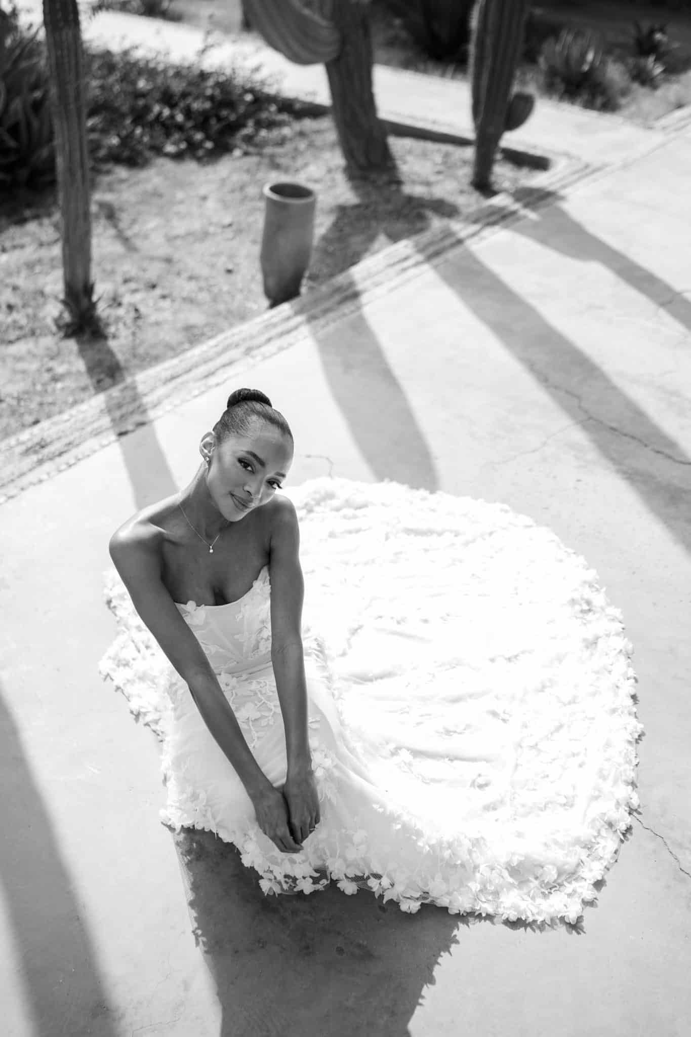 Aerial view of luxury wedding venue in Marrakech, winter 2025